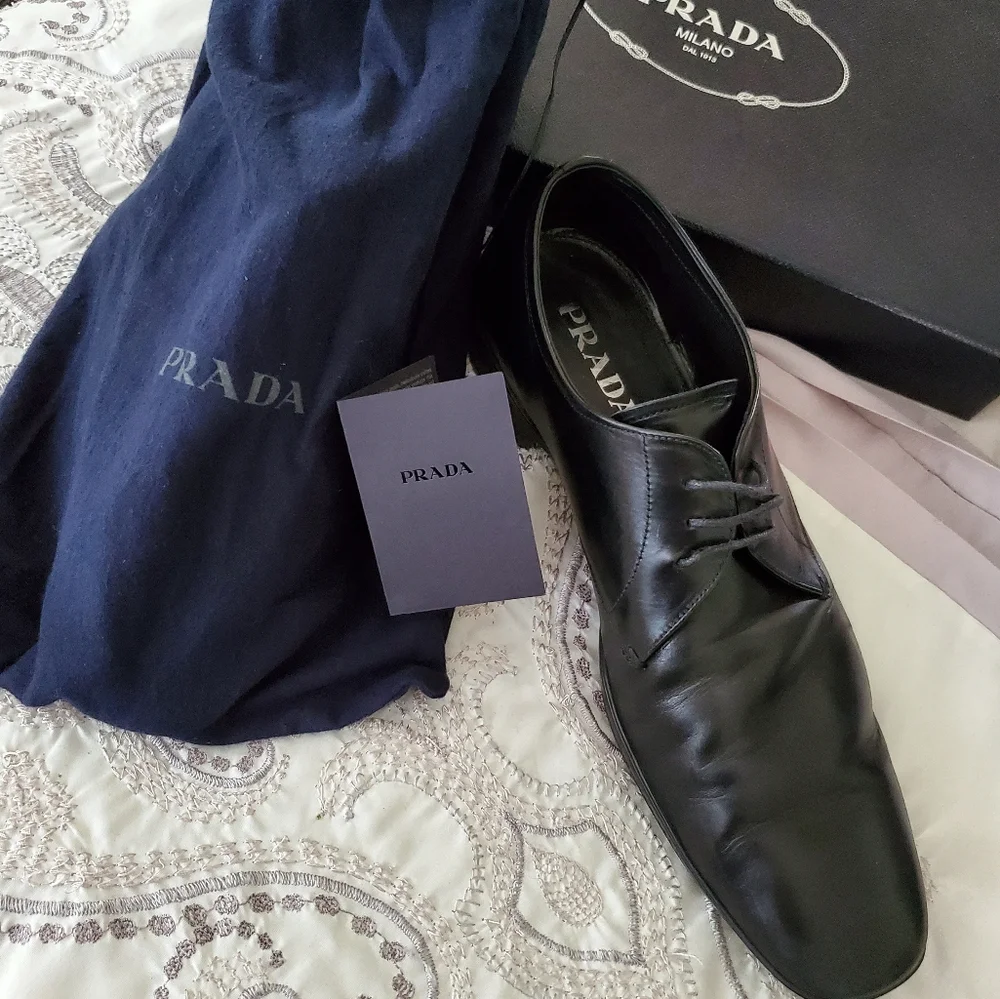 Men's black Prada shoes